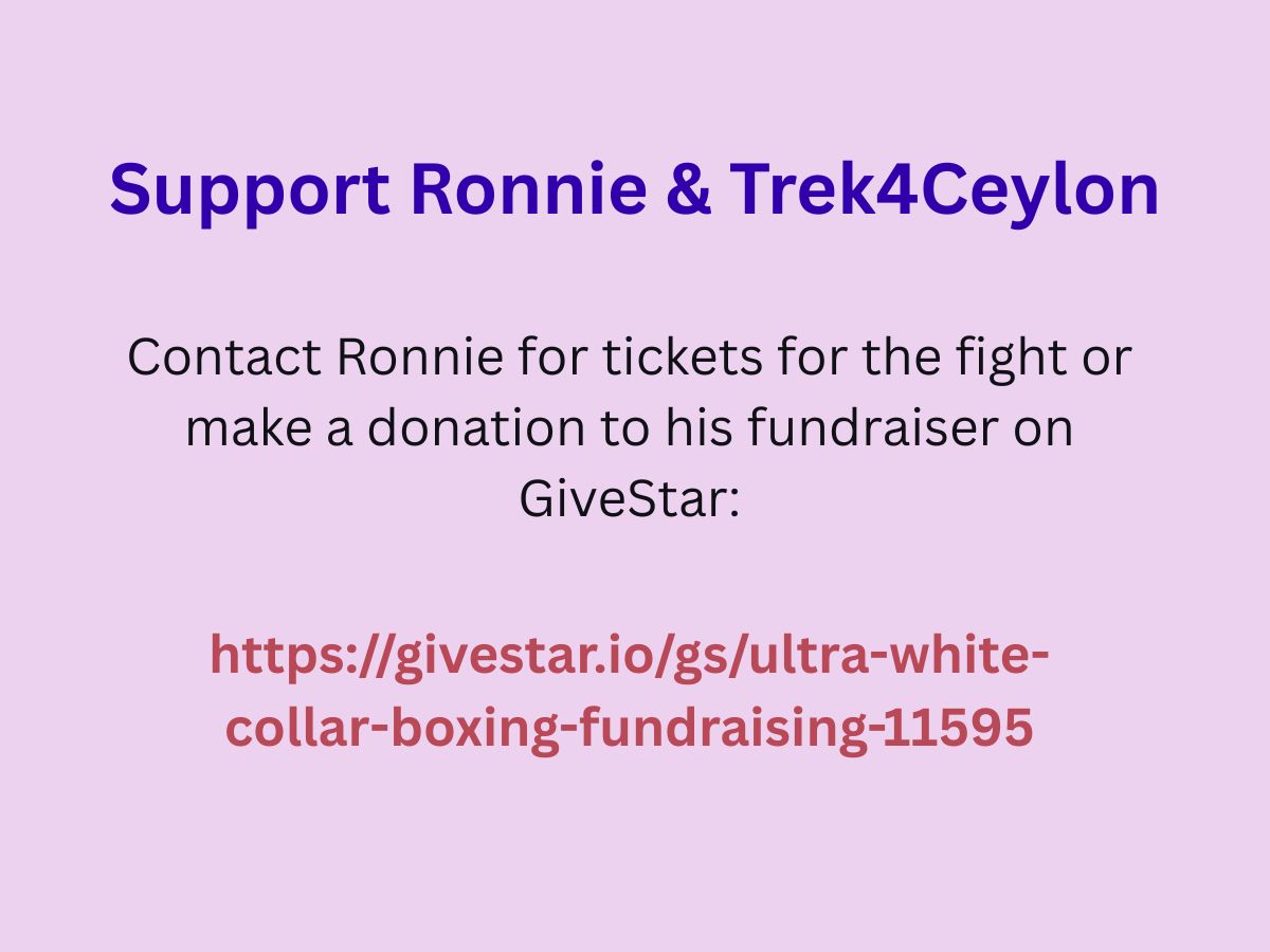 Ultra White Collar Boxing Fundraiser
