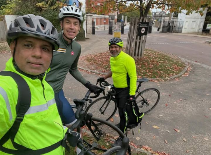 UK riders in training