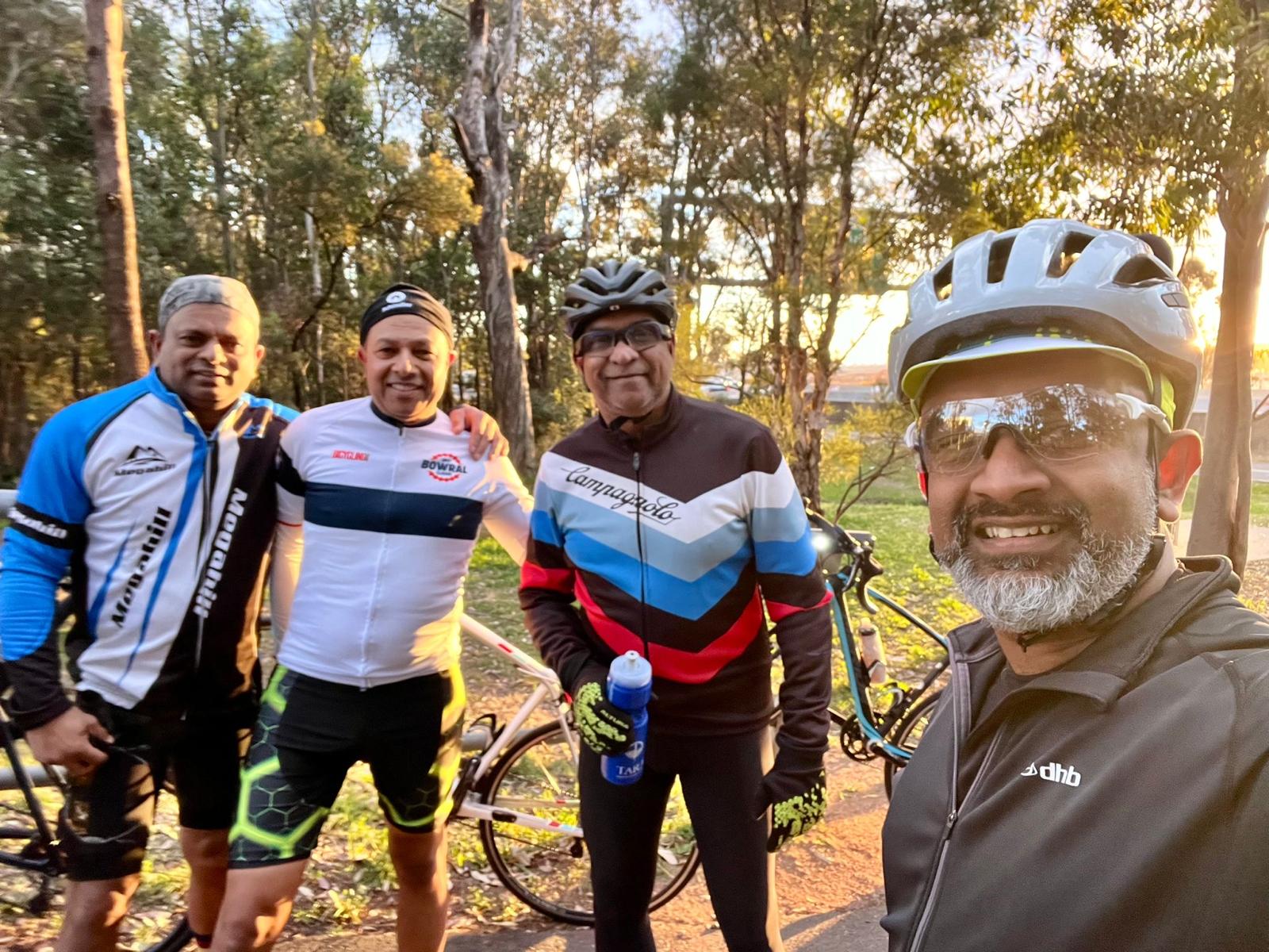 Australian riders in training