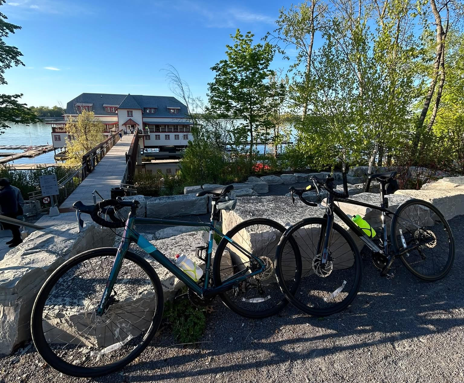 Canadian riders in training