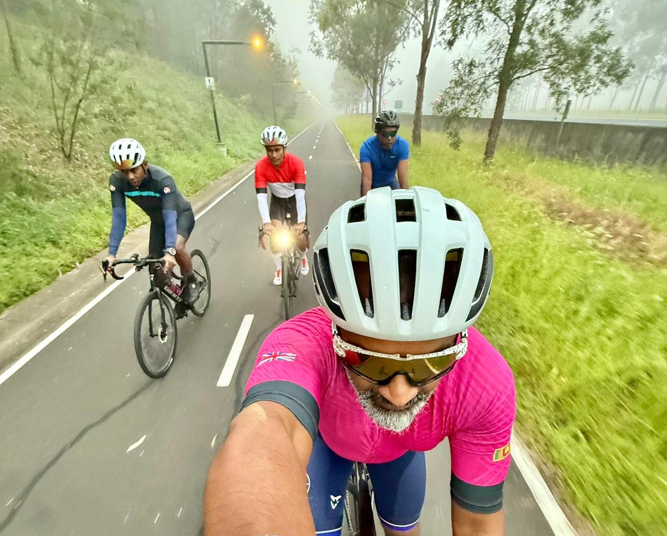 Australian riders in training